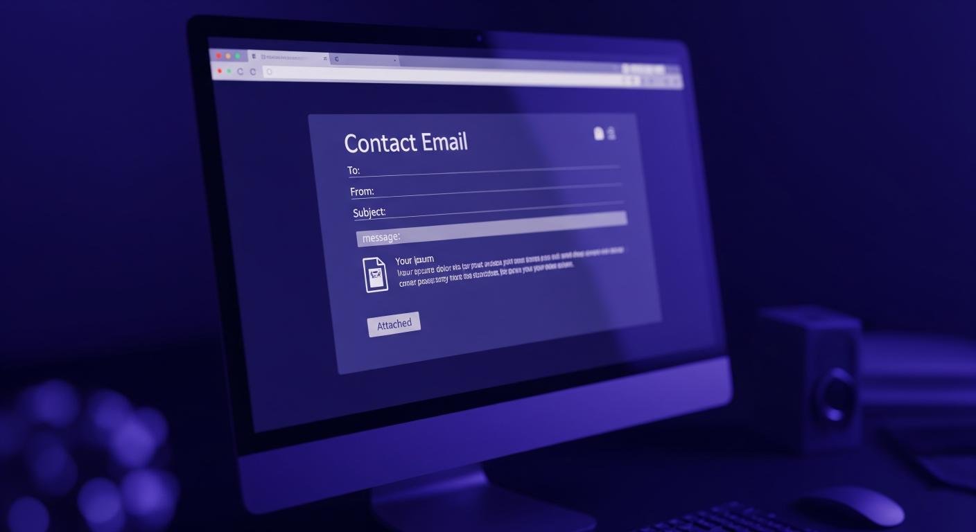 Contact Email On Monitor