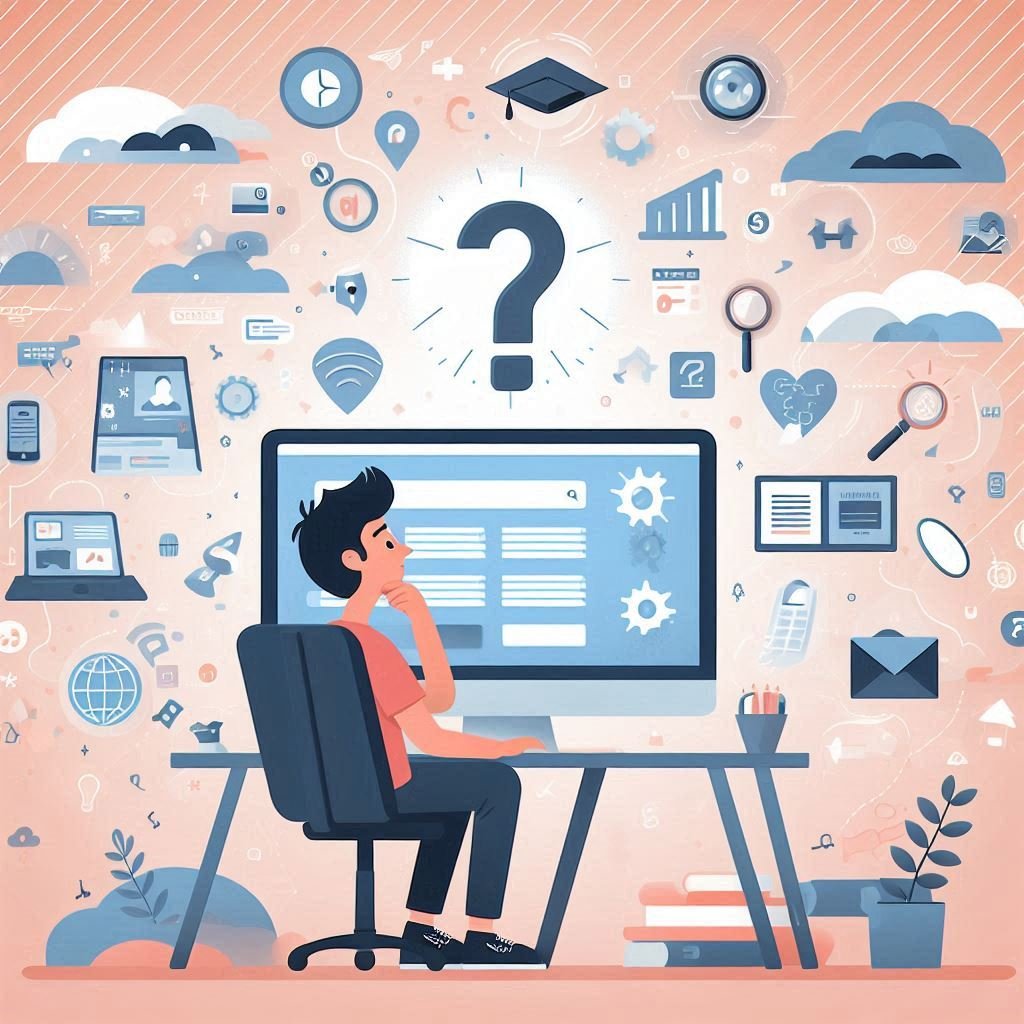 Freelance Designer Looking at Monitor