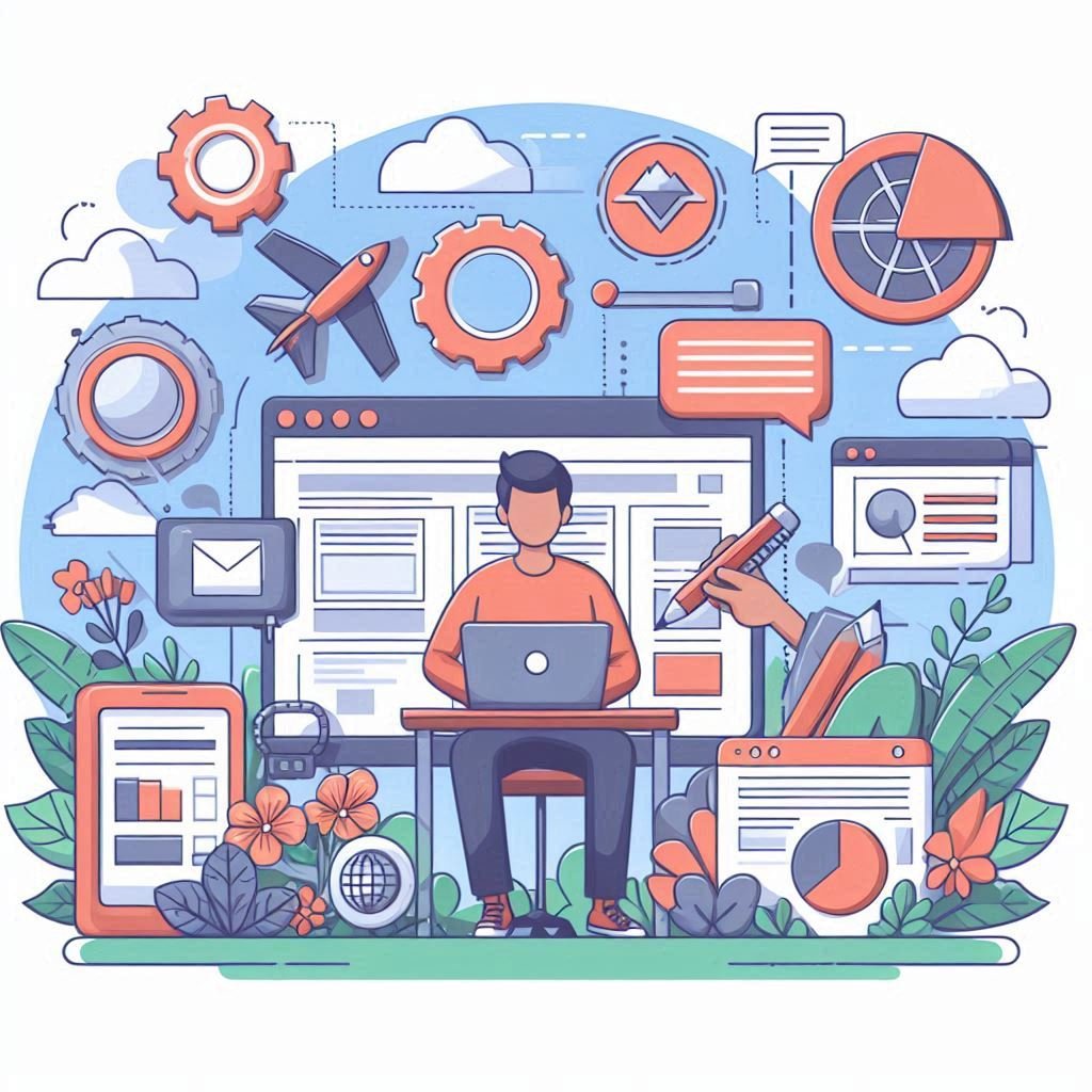 Web Design Freelancer illustration